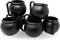 4E's Novelty Black Kettle Mugs 12 Pack, 12oz Plastic Cauldron Cups, BPA-Free Witch Party Favors, Halloween Mugs, St. Patrick’s Day Pots of Gold, Wizard Party Supplies, Candy Holders & Decorations